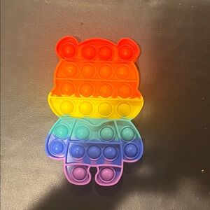 Rainbow Bear Pop It Fidget Toy